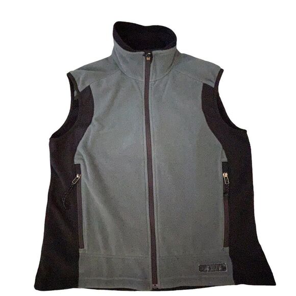 REI ~ Fleece Vest in Grey and black ~ size Medium - Picture 1 of 8